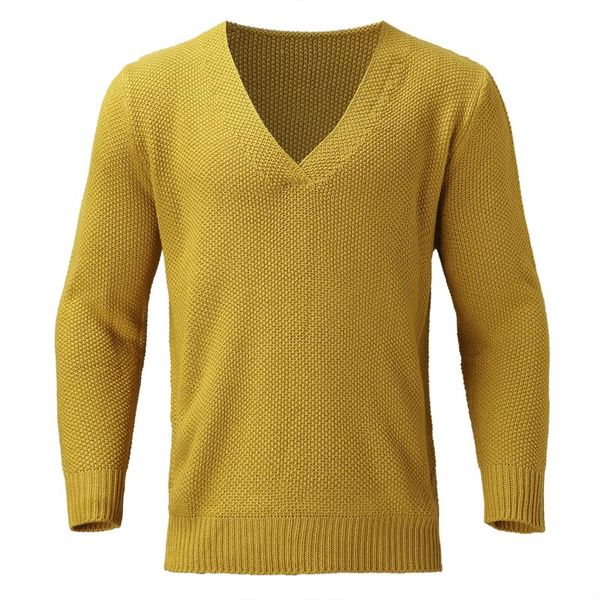 men's sweaters telotuny autumn and winter solid color pullover v-neck thick warm sweater plus size long sleeve coat, White;black
men's sweaters telotuny autumn and winter solid color pullover v-neck thick warm sweater plus size long sleeve coat, White;black