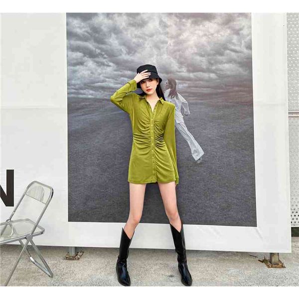 casual dresses green v neck ruched shirt women long sleeve button up collar bodycon ladies mini spring fashion 2e56, Black;gray
casual dresses green v neck ruched shirt women long sleeve button up collar bodycon ladies mini spring fashion 2e56, Black;gray
