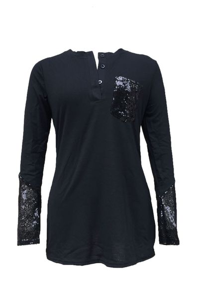 new fashion autumn spring t-shirt casual button v neck ladies cotton long sleeve sequined summer top, White
new fashion autumn spring t-shirt casual button v neck ladies cotton long sleeve sequined summer top, White