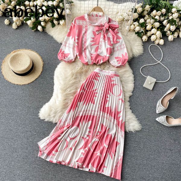 women summer boho floral chiffon beach set puff sleeve short +high waist long skirt two piece suits 210512, White
women summer boho floral chiffon beach set puff sleeve short +high waist long skirt two piece suits 210512, White
