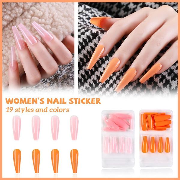 nail art equipment 24pcs long fake nails full cover false coffin tips ballerina manicure, Silver
nail art equipment 24pcs long fake nails full cover false coffin tips ballerina manicure, Silver
