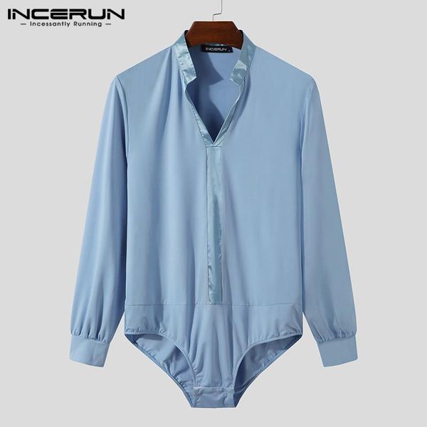 fashion men bodysuit shirt v neck long sleeve mesh patchwork rompers streetwear mens bodysuits shirts s-5xl incerun men's casual, White;black
fashion men bodysuit shirt v neck long sleeve mesh patchwork rompers streetwear mens bodysuits shirts s-5xl incerun men's casual, White;black