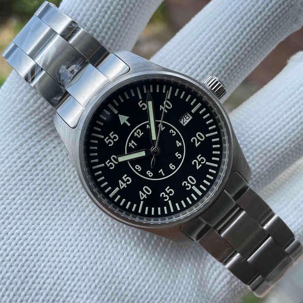 mechanical automatic steel watches sd1940 200 m waterproof stainless steel pilot company lighting sapphire glass, Slivery;brown
mechanical automatic steel watches sd1940 200 m waterproof stainless steel pilot company lighting sapphire glass, Slivery;brown