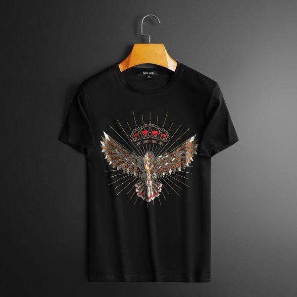 men's t-shirts 2021 summer rhinestones designer tshirt drilling o-neck slim short sleeve social club outfits trend men t-shirt, White;black
men's t-shirts 2021 summer rhinestones designer tshirt drilling o-neck slim short sleeve social club outfits trend men t-shirt, White;black