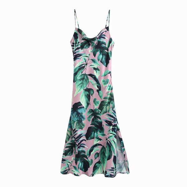 women sundress fashion tropical prints modern lady midi spaghetti strap dress 210602, Black;gray
women sundress fashion tropical prints modern lady midi spaghetti strap dress 210602, Black;gray