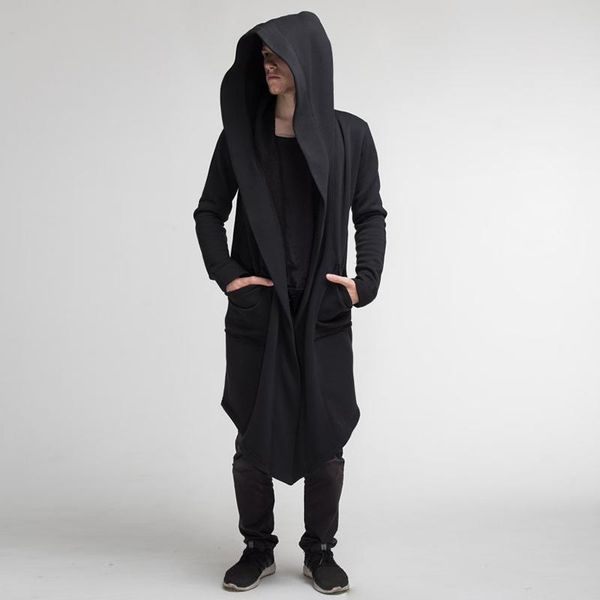 men's trench coats fashion men japanese style hooded long cardigan windbreaker european cape cloak coat jackets male, Tan;black
men's trench coats fashion men japanese style hooded long cardigan windbreaker european cape cloak coat jackets male, Tan;black
