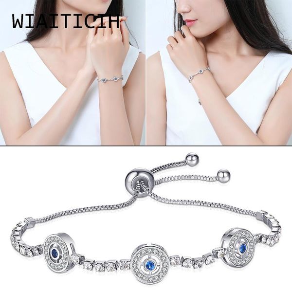 link, chain women bohemia style elegant zircon crystal bracelet luxury silver color adjustable bracelets ladies trendy party jewelry gift, Black
link, chain women bohemia style elegant zircon crystal bracelet luxury silver color adjustable bracelets ladies trendy party jewelry gift, Black