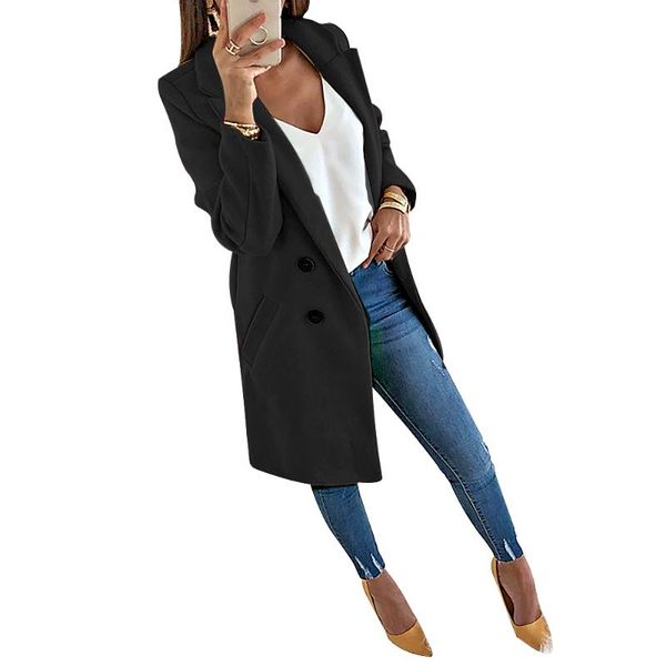 women's trench coats long women coat winter sleeve wool autumn outwear elegant lady overcoats windbreaker, Tan;black
women's trench coats long women coat winter sleeve wool autumn outwear elegant lady overcoats windbreaker, Tan;black