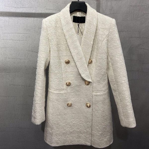 black-white jacket for women long sleeve double breasted fashion sequined coats female 2021 women's jackets, Black;brown
black-white jacket for women long sleeve double breasted fashion sequined coats female 2021 women's jackets, Black;brown