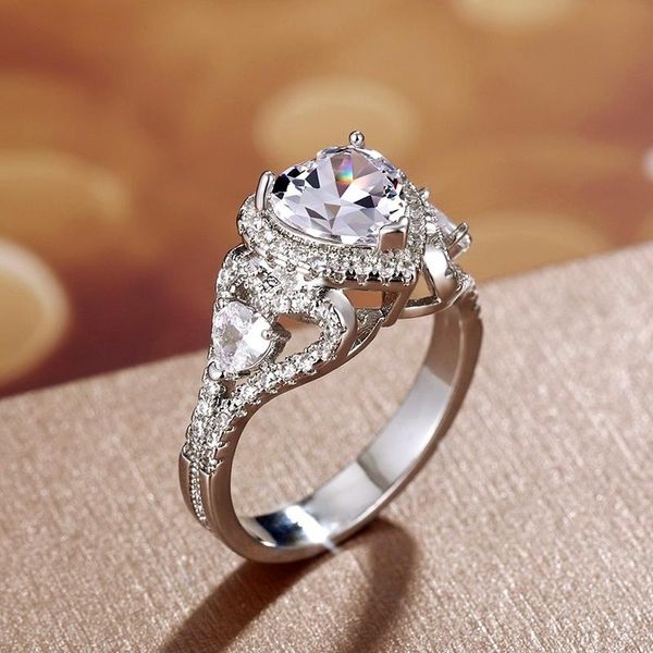 wedding rings caoshi fashion luxury heart ring for women full shiny crystal bridal jewelry exquisite design engagement accessories, Slivery;golden
wedding rings caoshi fashion luxury heart ring for women full shiny crystal bridal jewelry exquisite design engagement accessories, Slivery;golden