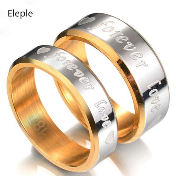 wedding rings eleple fashion fine stainless steel couple romantic forever love engagement anniversary ring gifts jewelry s-r126, Slivery;golden
wedding rings eleple fashion fine stainless steel couple romantic forever love engagement anniversary ring gifts jewelry s-r126, Slivery;golden