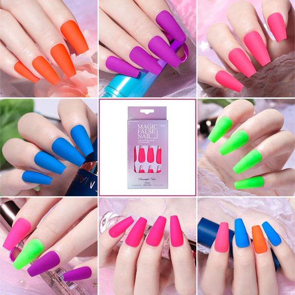 false nails 24pcs muticolor fluorescence nail patch glue type removable long paragraph fashion manicure save time smj, Red;gold
false nails 24pcs muticolor fluorescence nail patch glue type removable long paragraph fashion manicure save time smj, Red;gold