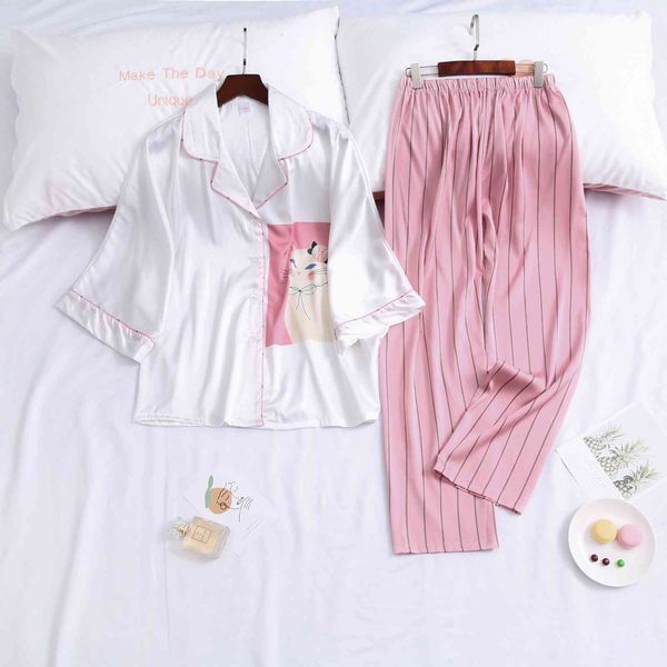 women's sleepwear loose cartoon print women pajamas bat sleeve long sleeve trousers suit pijama ujpi, Black;red
women's sleepwear loose cartoon print women pajamas bat sleeve long sleeve trousers suit pijama ujpi, Black;red