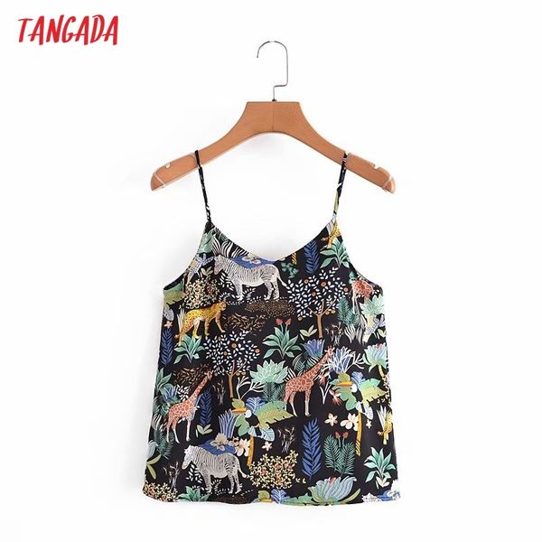 women animal print v neck camis crop spaghetti strap sleeveless backless short blouses shirts female 2g24 210416, White
women animal print v neck camis crop spaghetti strap sleeveless backless short blouses shirts female 2g24 210416, White