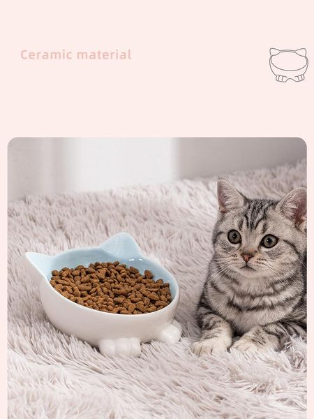 cat bowls & feeders ceramic bowl food protect cervical spine anti-overturning oblique drool small dog pet supplies
cat bowls & feeders ceramic bowl food protect cervical spine anti-overturning oblique drool small dog pet supplies