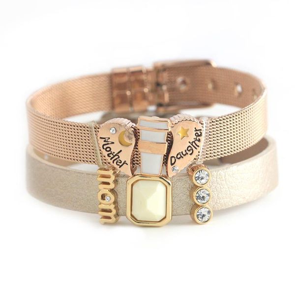 charm bracelets legenstar mesh keeper bracelet with heart slide stainless steel wrap for women mother's day gift, Golden;silver
charm bracelets legenstar mesh keeper bracelet with heart slide stainless steel wrap for women mother's day gift, Golden;silver