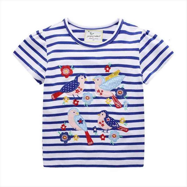 jumping meters brand tees for baby girls clothing animals applique stripe childrens t shirts tee summer, Blue
jumping meters brand tees for baby girls clothing animals applique stripe childrens t shirts tee summer, Blue
