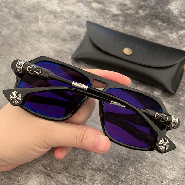 designer crosing devil details edward polarized silver sunglasses driver's glasses, White;black 
designer crosing devil details edward polarized silver sunglasses driver's glasses, White;black