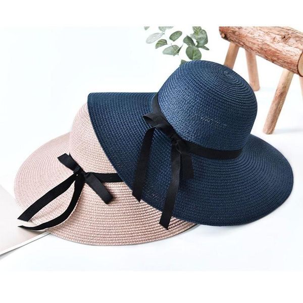 wide brim hats fashion summer straw hat women beach sun ladies floppy foldable cap 2021, Blue;gray
wide brim hats fashion summer straw hat women beach sun ladies floppy foldable cap 2021, Blue;gray