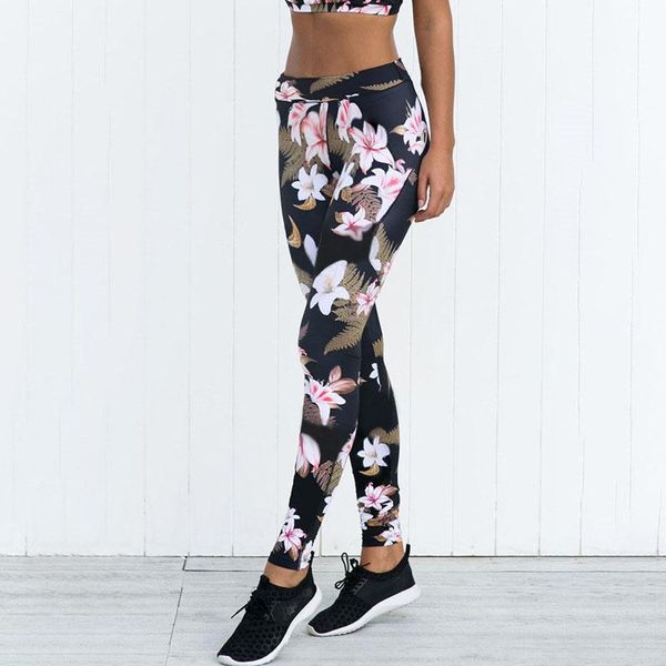 women's leggings 2021 sport high waist compression pants gym clothes running floral print women fitness, Black
women's leggings 2021 sport high waist compression pants gym clothes running floral print women fitness, Black