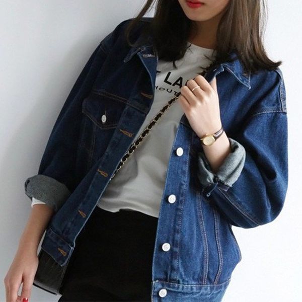 women's jackets blue casual boyfriends denim korean women's jacket basic fashion jeans vintage spring outwear jean 20qz, Black;brown
women's jackets blue casual boyfriends denim korean women's jacket basic fashion jeans vintage spring outwear jean 20qz, Black;brown