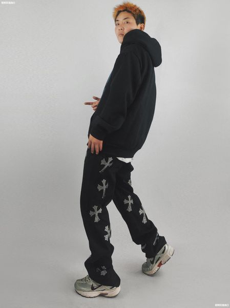 crosin from the street remake cross better-dip loose straight overalls men's and women's water drill american casual pan, White;black
crosin from the street remake cross better-dip loose straight overalls men's and women's water drill american casual pan, White;black