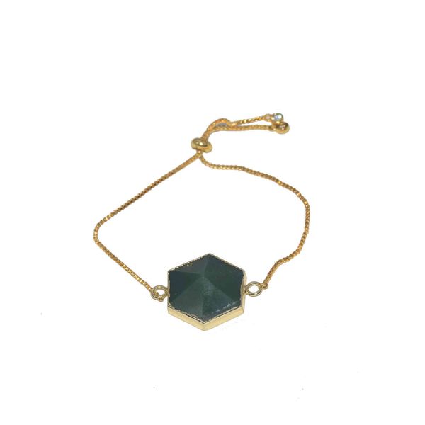 style gold bezel natural gem stone connector love femme 2019 green aventurine pendant chain bracelet for women, Golden;silver
style gold bezel natural gem stone connector love femme 2019 green aventurine pendant chain bracelet for women, Golden;silver