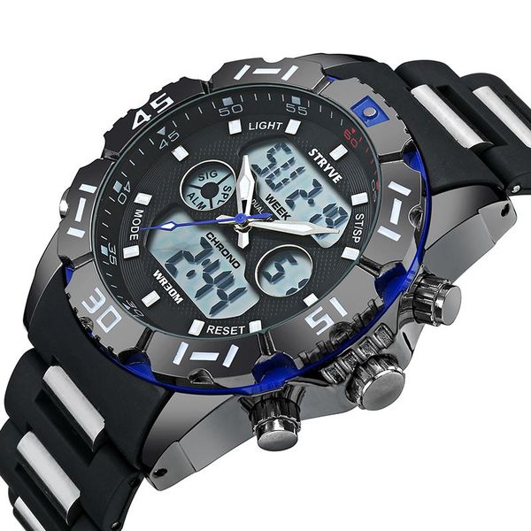 wristwatches men's watch sports silicone digital dual display waterproof chronograph sale, Slivery;brown
wristwatches men's watch sports silicone digital dual display waterproof chronograph sale, Slivery;brown