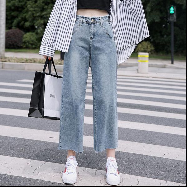 fashion streetpants solid women jean high waist wide leg pants blue full length denim trousers female loose p9136
fashion streetpants solid women jean high waist wide leg pants blue full length denim trousers female loose p9136