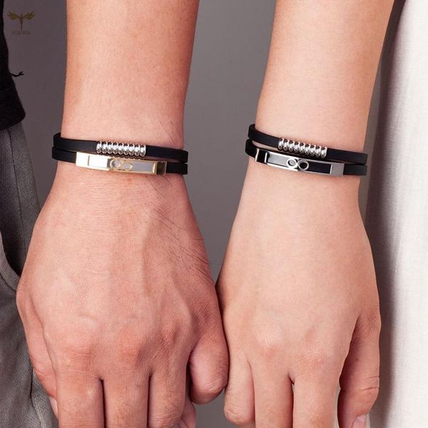 bangle lucky number 8 couple bracelet stainless steel accessories double rubber bangles wristband for men women jewelry, Black
bangle lucky number 8 couple bracelet stainless steel accessories double rubber bangles wristband for men women jewelry, Black