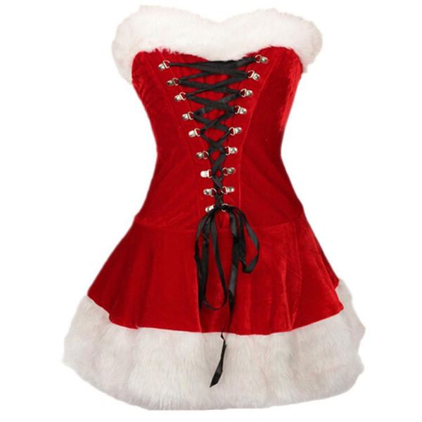 women's santa claus costume deluxe velvet christmas xmas red girl dress+hat theme, Black;red
women's santa claus costume deluxe velvet christmas xmas red girl dress+hat theme, Black;red