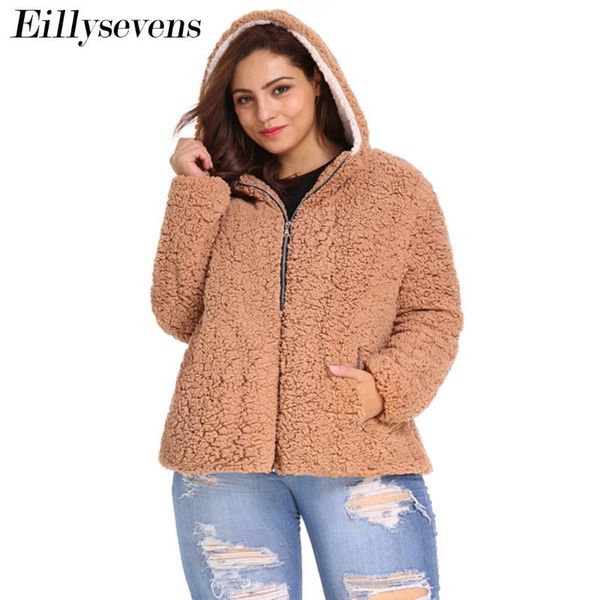 winter coat women's casual plus size solid color zipper pocket hooded plush short autumn fashion jacket women outerwear jackets, Black;brown
winter coat women's casual plus size solid color zipper pocket hooded plush short autumn fashion jacket women outerwear jackets, Black;brown
