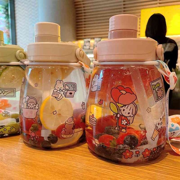 ins plastic straw water women's large capacity 1300ml portable strap net red belly cup outdoor sports kettle
ins plastic straw water women's large capacity 1300ml portable strap net red belly cup outdoor sports kettle