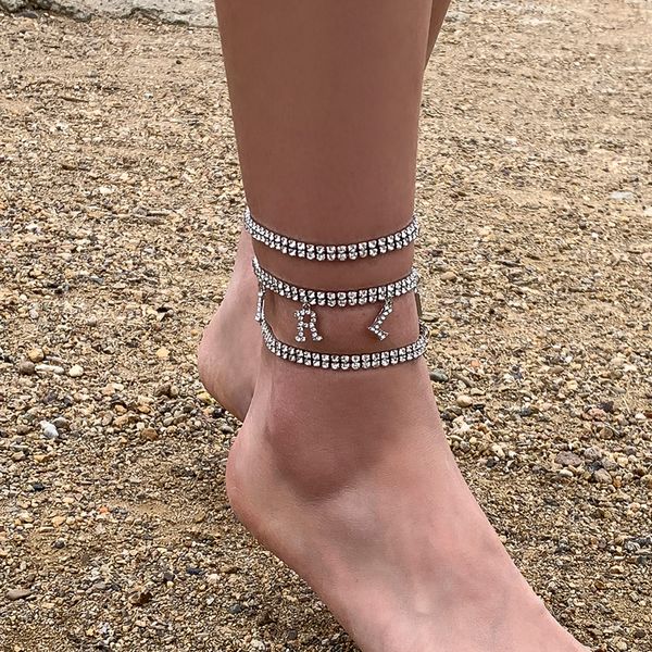 2021 rhinestones initial letter girl pendant crystal bracelets anklets on foot barefoot sandals jewelry party gifts, Golden;silver
2021 rhinestones initial letter girl pendant crystal bracelets anklets on foot barefoot sandals jewelry party gifts, Golden;silver