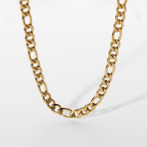 chains 6mm 18k gold stainless steel figaro chain necklace for men women punk stacking choker party gifts, Silver
chains 6mm 18k gold stainless steel figaro chain necklace for men women punk stacking choker party gifts, Silver