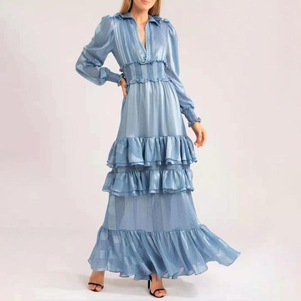casual dresses 2021 summer women's dress noble and elegant solid color ruffle stitching waist lapel temperament long, Black;gray
casual dresses 2021 summer women's dress noble and elegant solid color ruffle stitching waist lapel temperament long, Black;gray
