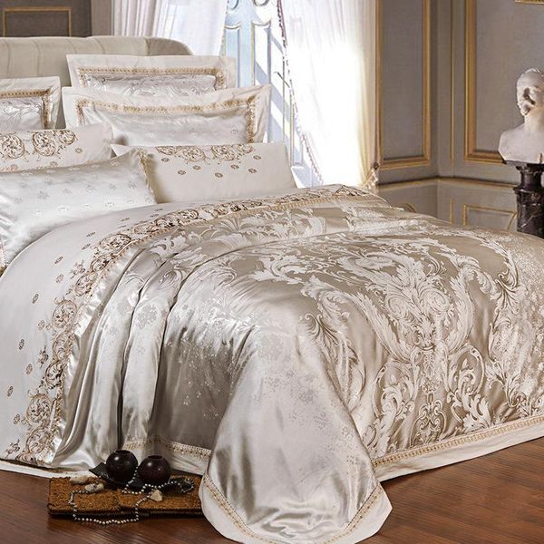 bedding sets sale real jacquard luxury set ice silk bedclothes /king size bed 4/6 pcs duvet fitted/bed sheet linen cover
bedding sets sale real jacquard luxury set ice silk bedclothes /king size bed 4/6 pcs duvet fitted/bed sheet linen cover
