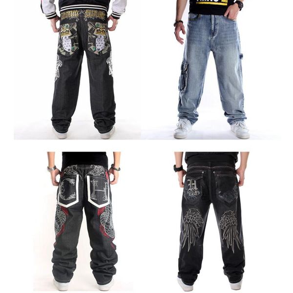 men's jeans men street dance hiphop fashion embroidery black loose board denim pants male rap hip hop plus size 30-46, Blue
men's jeans men street dance hiphop fashion embroidery black loose board denim pants male rap hip hop plus size 30-46, Blue