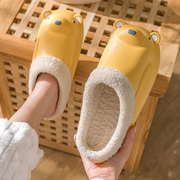 slippers cotton women warm waterproof anti-slip and wear-resistant couples cute cartoon woman shoes, Black
slippers cotton women warm waterproof anti-slip and wear-resistant couples cute cartoon woman shoes, Black