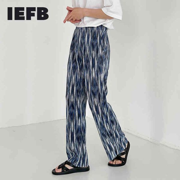 iefb niche design bohemian tie dye blue pants men's elastic waist causal pants loose wide leg straight trousers 9y6952 210524, Black
iefb niche design bohemian tie dye blue pants men's elastic waist causal pants loose wide leg straight trousers 9y6952 210524, Black