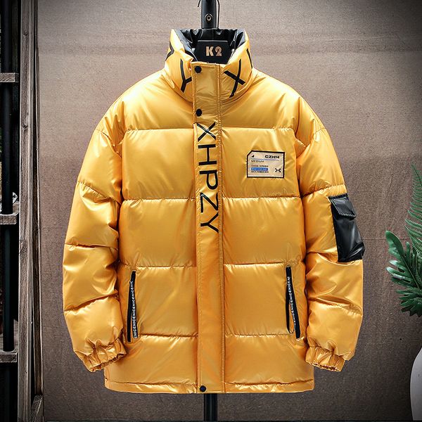 new autumn winter casual mens korean thick warm cotton-padded jacket bright waterproof slim down coats shiny parkas outwear top, Black
new autumn winter casual mens korean thick warm cotton-padded jacket bright waterproof slim down coats shiny parkas outwear top, Black