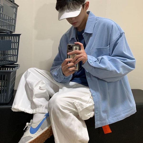 men's jackets 2021 autumn and winter youth solid color sanded loose lapel jacket fashion casual simple blue/black/white, Black;brown
men's jackets 2021 autumn and winter youth solid color sanded loose lapel jacket fashion casual simple blue/black/white, Black;brown