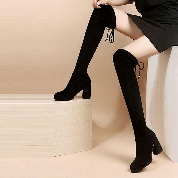 boots black fashion ladies stretch over-the-knee women's thick heel comfortable work
boots black fashion ladies stretch over-the-knee women's thick heel comfortable work