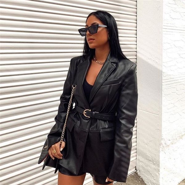 black high street leather jacket women fall winter vintage long sleeve v-neck blazer coat ladies casual slim outwear clothing
black high street leather jacket women fall winter vintage long sleeve v-neck blazer coat ladies casual slim outwear clothing