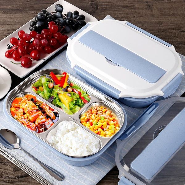 dinnerware sets 304 stainless steel lunch box with 4 compartments insulated bento for kids school picnic container
dinnerware sets 304 stainless steel lunch box with 4 compartments insulated bento for kids school picnic container