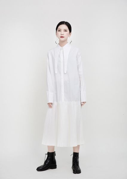 msxu spring and summer pointy collar released shirt long skirt sewing dress plied feminine tendency, Black;gray
msxu spring and summer pointy collar released shirt long skirt sewing dress plied feminine tendency, Black;gray