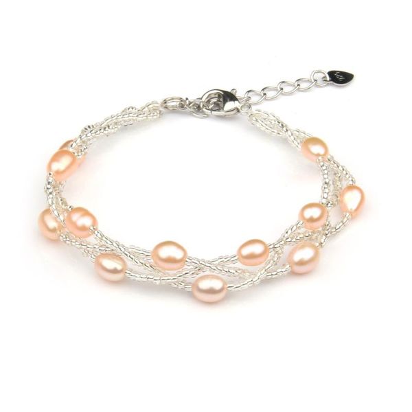 link, chain 100% natural freshwater pearl bracelets bracelet for women cuff bangles wrap beads, Black
link, chain 100% natural freshwater pearl bracelets bracelet for women cuff bangles wrap beads, Black