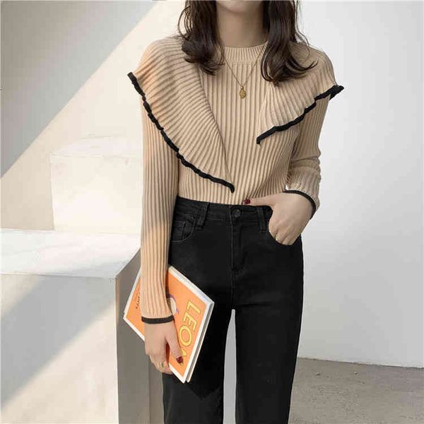 women's sweaters ol basic bottoming sweater korean style slobbering couture pullovers thin sfhf, White;black
women's sweaters ol basic bottoming sweater korean style slobbering couture pullovers thin sfhf, White;black