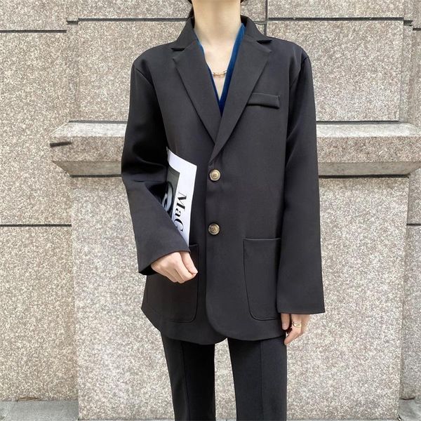 spring autumn solid color elegant blazer women's jacket england style casual loose v-neck long sleeve cardigan coat suits & blazers, White;black
spring autumn solid color elegant blazer women's jacket england style casual loose v-neck long sleeve cardigan coat suits & blazers, White;black