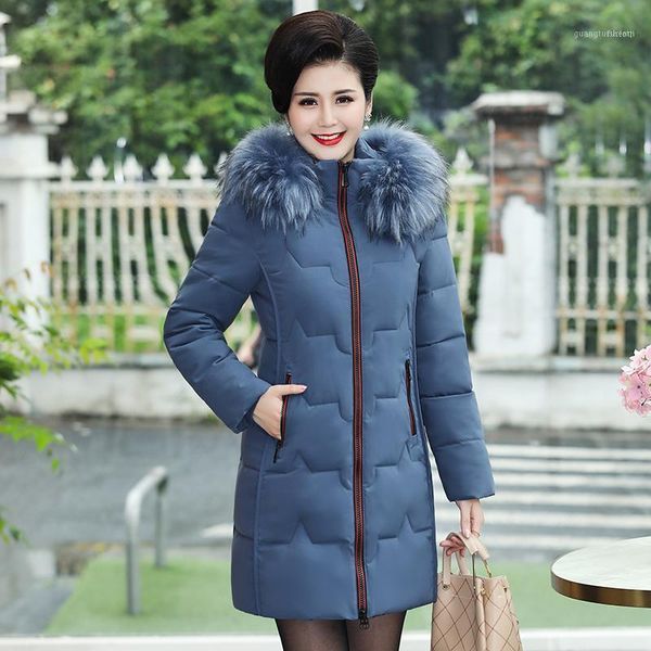 women's down & parkas winter long jacket 2021 office ladies hooded slim woman with fur collar solid plus size thick female coat, Black
women's down & parkas winter long jacket 2021 office ladies hooded slim woman with fur collar solid plus size thick female coat, Black
